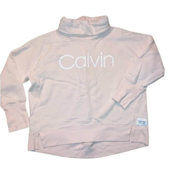 Calvin Klein Performance Womens Logo Pink Sweater | Size Large - Picture 1 of 11